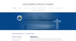 Desktop Screenshot of caloundracatholicparish.net